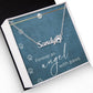 Dog Loss Gift - An Angel with Paws - Name Necklace + Paw Print - Custom Dog Remembrance, Bereavement & Sympathy Gift - Liliana and Liam