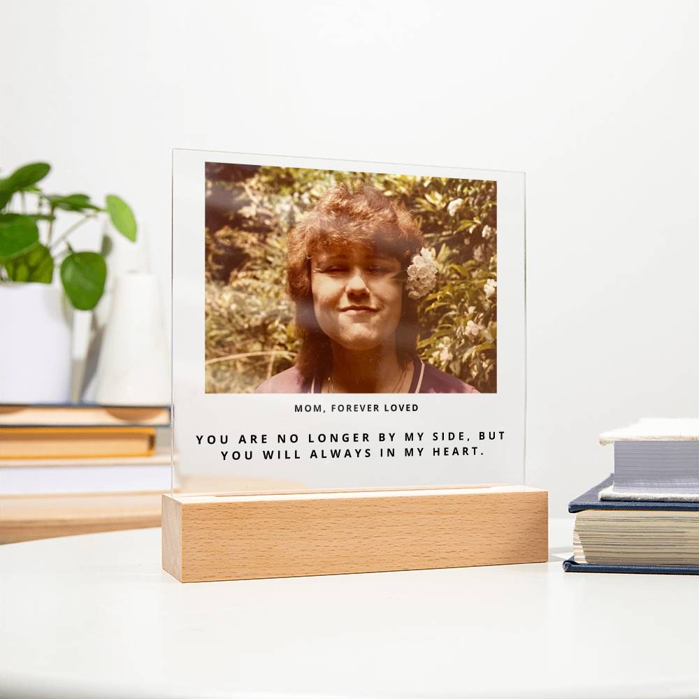 Mom Memorial Photo Gift - In Remembrance of Mom - Sorry For Your Loss - Personalized Mother Remembrance, Bereavement & Sympathy Gift