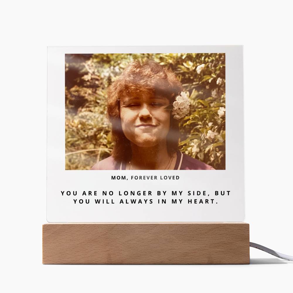 Mom Memorial Photo Gift - In Remembrance of Mom - Sorry For Your Loss - Personalized Mother Remembrance, Bereavement & Sympathy Gift