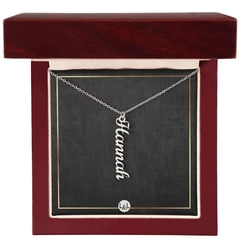 Multiple Vertical Names - Custom Name Necklace