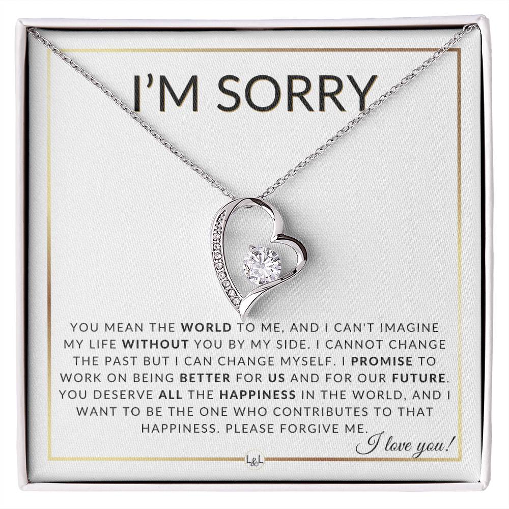 You Mean The World - Knot Pendent Necklace - Apology Gift - Liliana and Liam