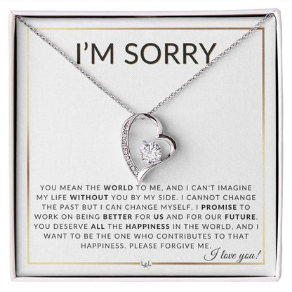 You Mean The World - Knot Pendent Necklace - Apology Gift - Liliana and Liam