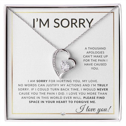 Sorry For Hurting You - Knot Pendent Necklace - Apology Gift - Liliana and Liam