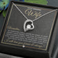 Unique Gift For Wife with Personalization - Open Heart Pendant Necklace - Great Christmas, Birthday, or Anniversary Present