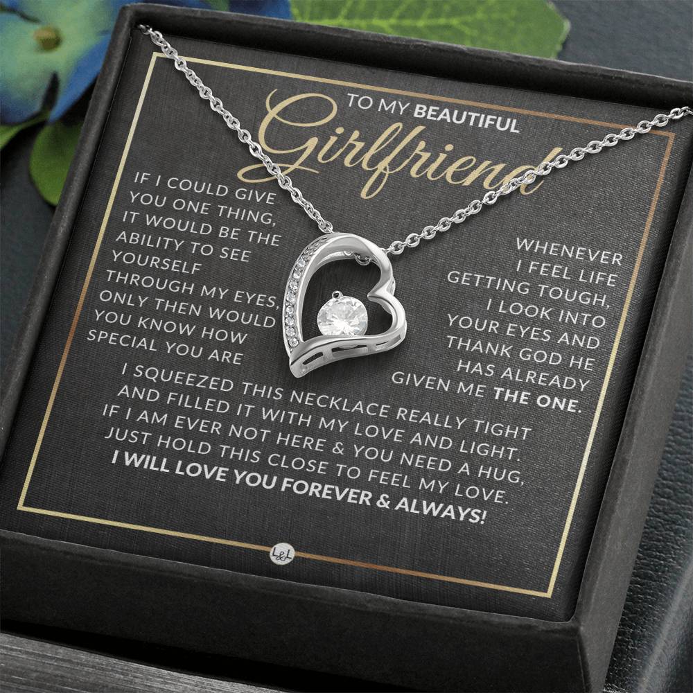 Gift Idea For Girlfriend Who Has Everything - Open Heart Pendant Necklace