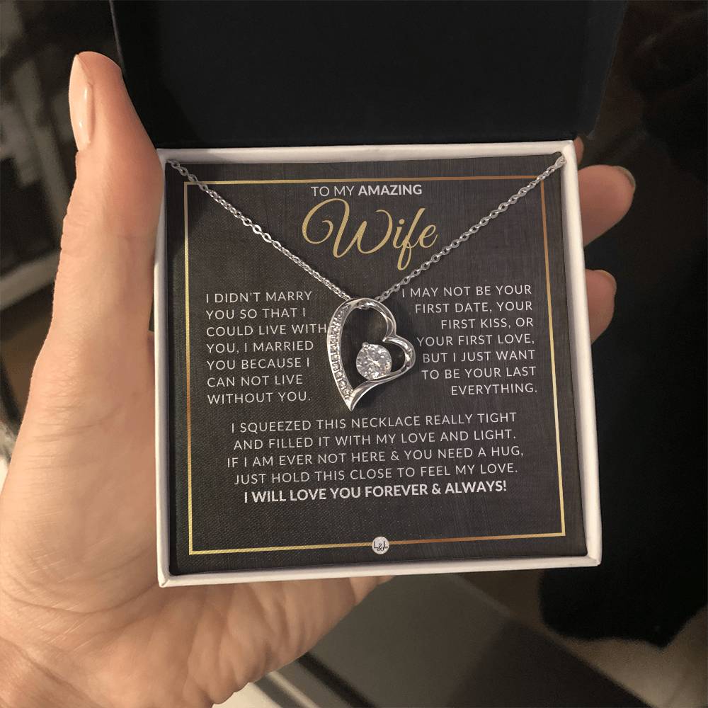 Gift For Wife After Marriage - Beautiful Women's Open Heart Pendant Necklace - Liliana and Liam