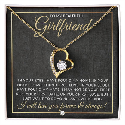 Unique Gift For Girlfriend - Open Heart Pendant Necklace - Sentimental and Romantic Christmas, Valentine's Day, Birthday or Anniversary Present - Liliana and Liam
