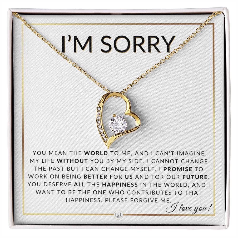 You Mean The World - Knot Pendent Necklace - Apology Gift - Liliana and Liam