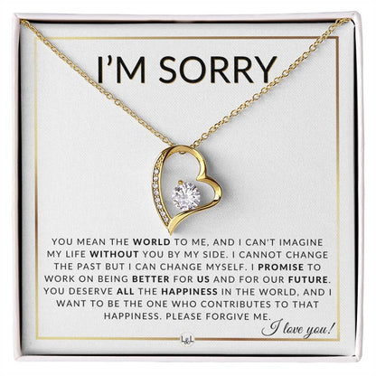 You Mean The World - Knot Pendent Necklace - Apology Gift - Liliana and Liam