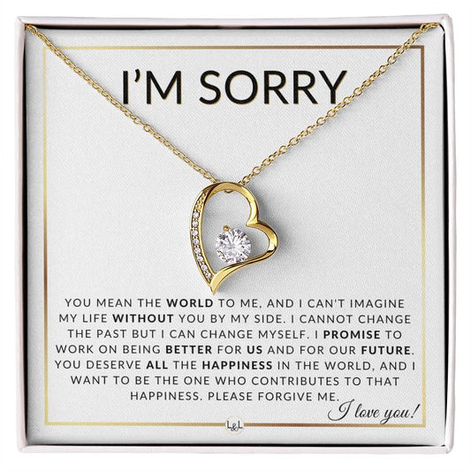 You Mean The World - Knot Pendent Necklace - Apology Gift - Liliana and Liam