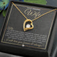 Unique Gift For Your Wife With Personalization - Open Heart Pendant Necklace - Great Christmas, Birthday, or Anniversary Present - Liliana and Liam