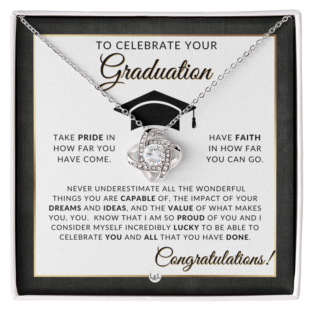 Celebrate your Graduation - Elegant Necklace - Jewelry - Personalized Gift
