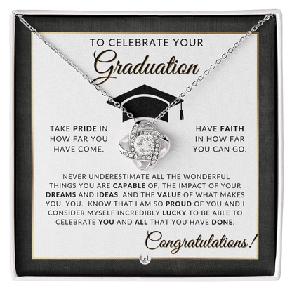Celebrate your Graduation - Elegant Necklace - Jewelry - Personalized Gift