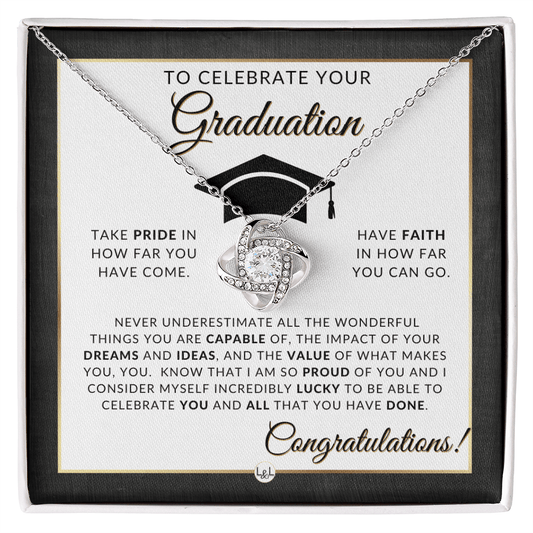 Celebrate your Graduation - Elegant Necklace - Jewelry - Personalized Gift