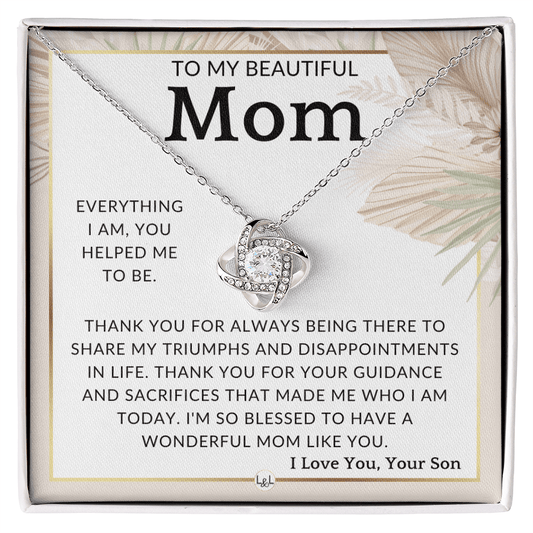 To my beautiful mom - love your son - Jewelry - Personalized Gift