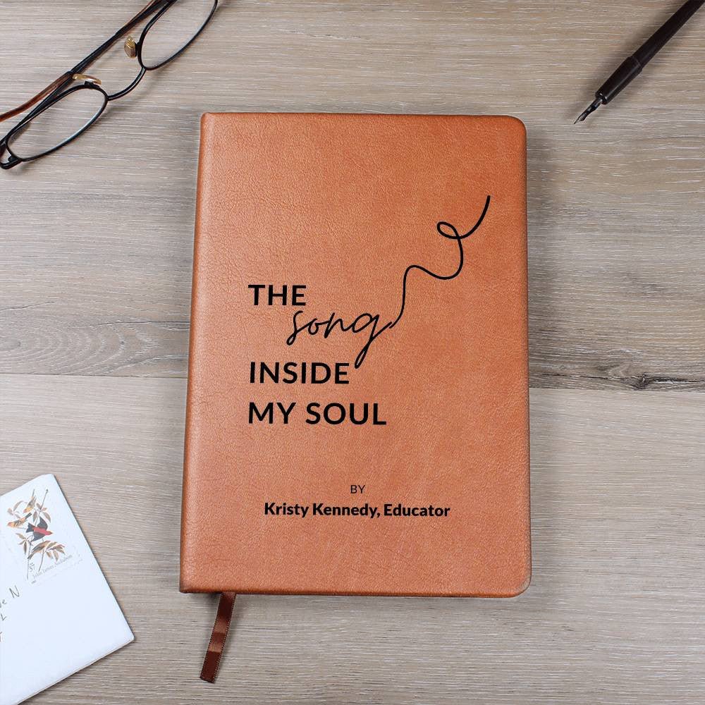 Lyric Notebook - Custom Leather Journal - Liliana and Liam