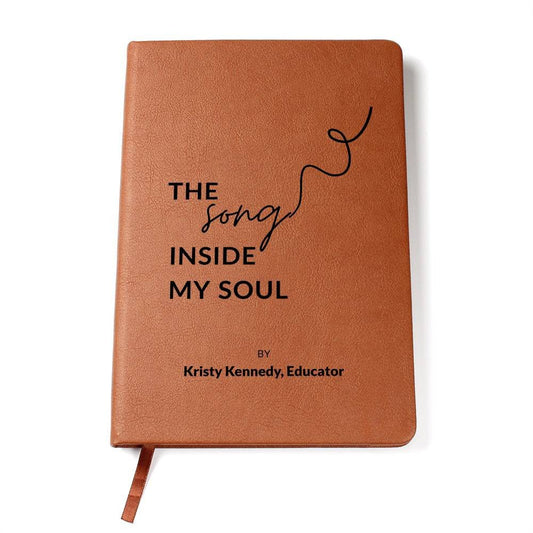 Lyric Notebook - Custom Leather Journal - Liliana and Liam