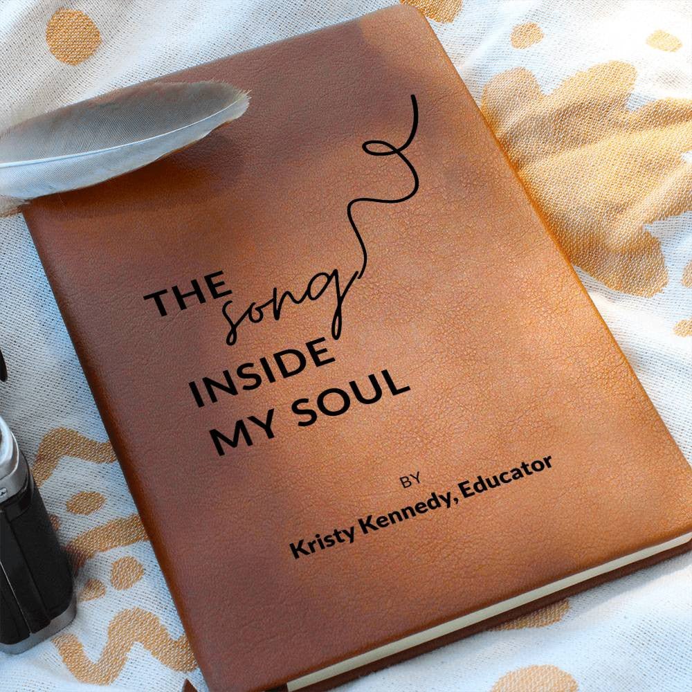 Lyric Notebook - Custom Leather Journal - Liliana and Liam