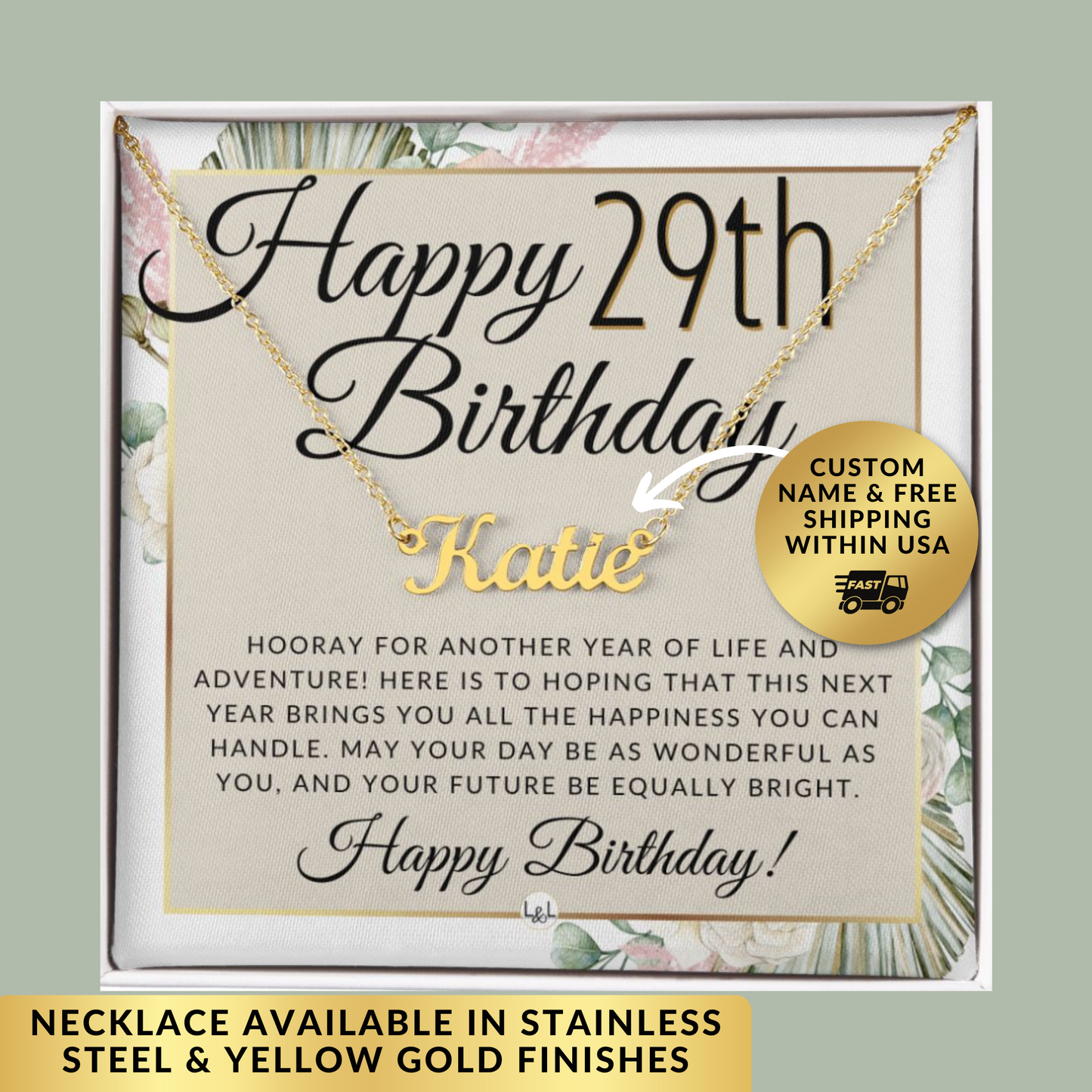 Birthday gift for 29 year best sale old daughter