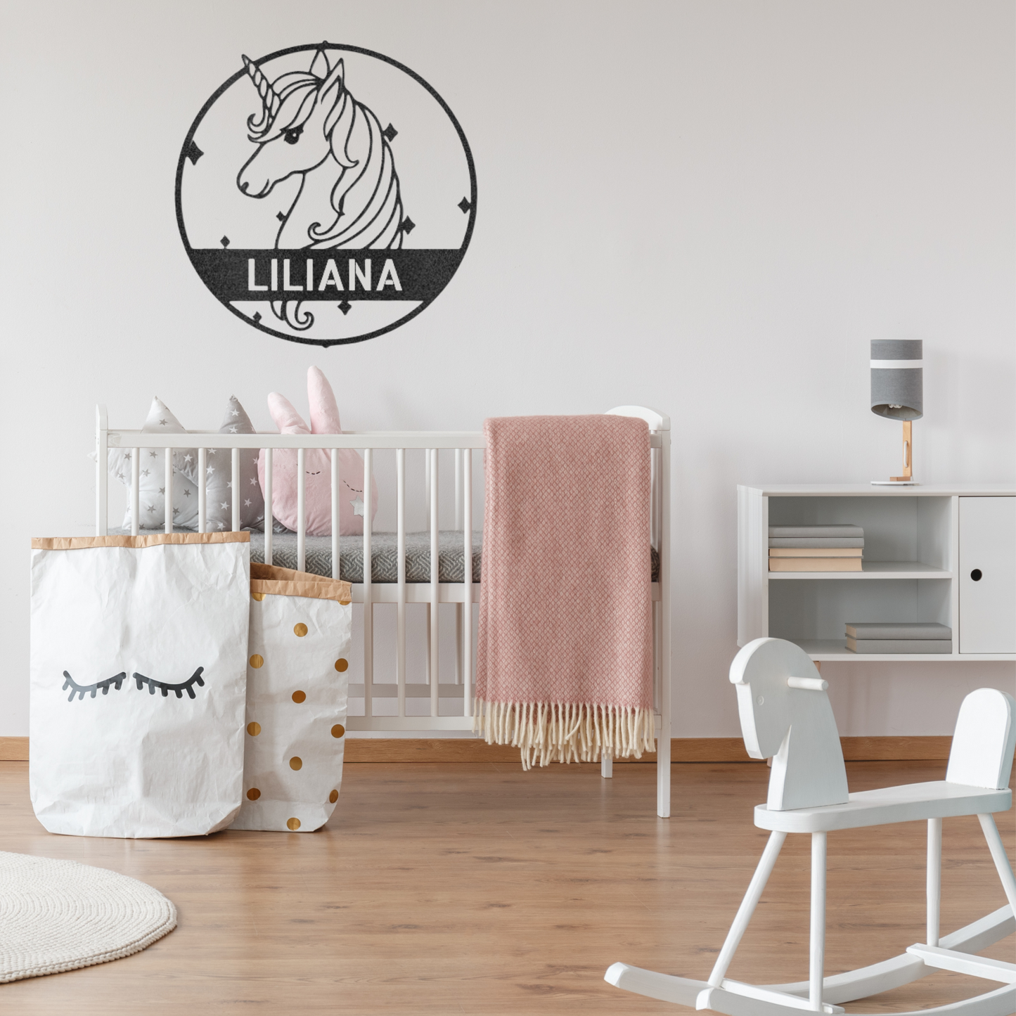 Cute Unicorn - Custom Metal Sign - Girl Room Decor, Unicorn Decor, Unicorn Gift, Nursery Decor, Play Room Decor