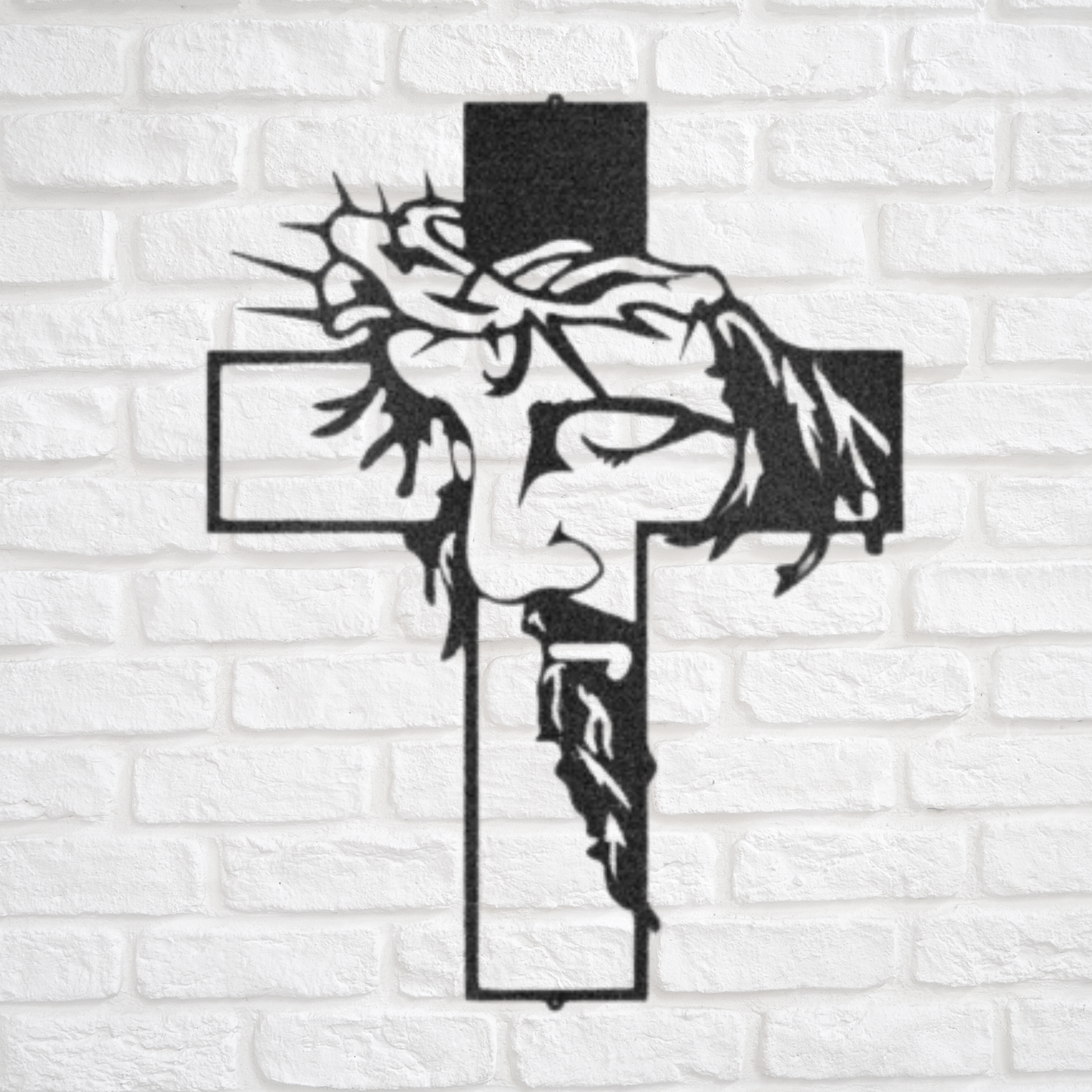 Christ Cross - Custom Metal Sign - Christian Metal Wall Art, Christian Artwork