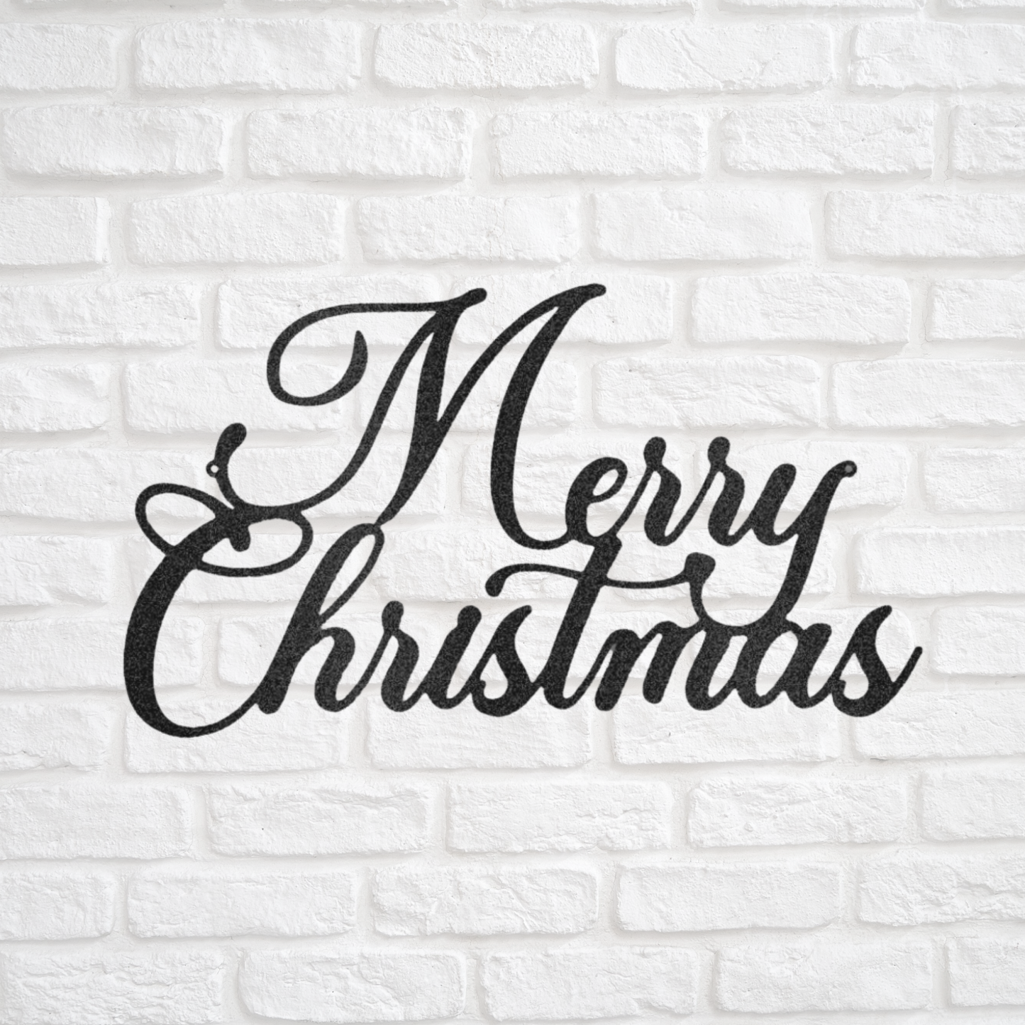 Custom Merry Christmas Script Metal Wall Sign, Christmas Decor, Custom Holiday Decor, Holiday Gift, Christmas Wreath Door Decor