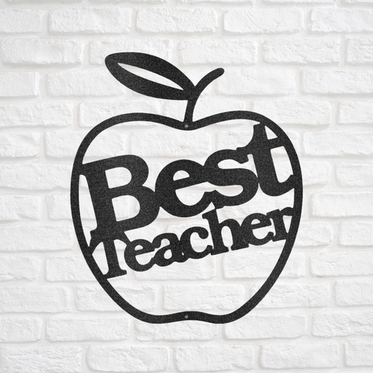 Custom Metal Gift For Teacher,  Metal Sign For Teachers,  Teacher Appreciation, Metal School Art, Best Teacher, Office Wall Art,  Teacher Gift