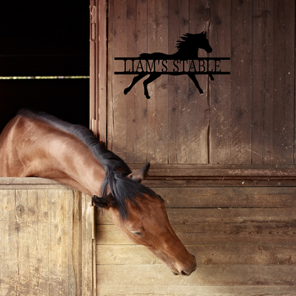 Run Free Horse - Laser Cut Metal Sign - Custom Horse or Equestrian Memorial, Bereavement & Sympathy Gifts