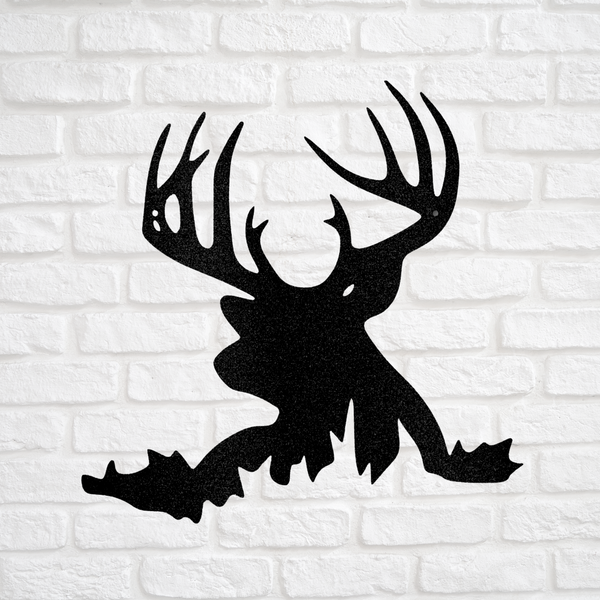 Rugged Deer Head - Custom Hunting Metal Sign- Hunting and Fishing