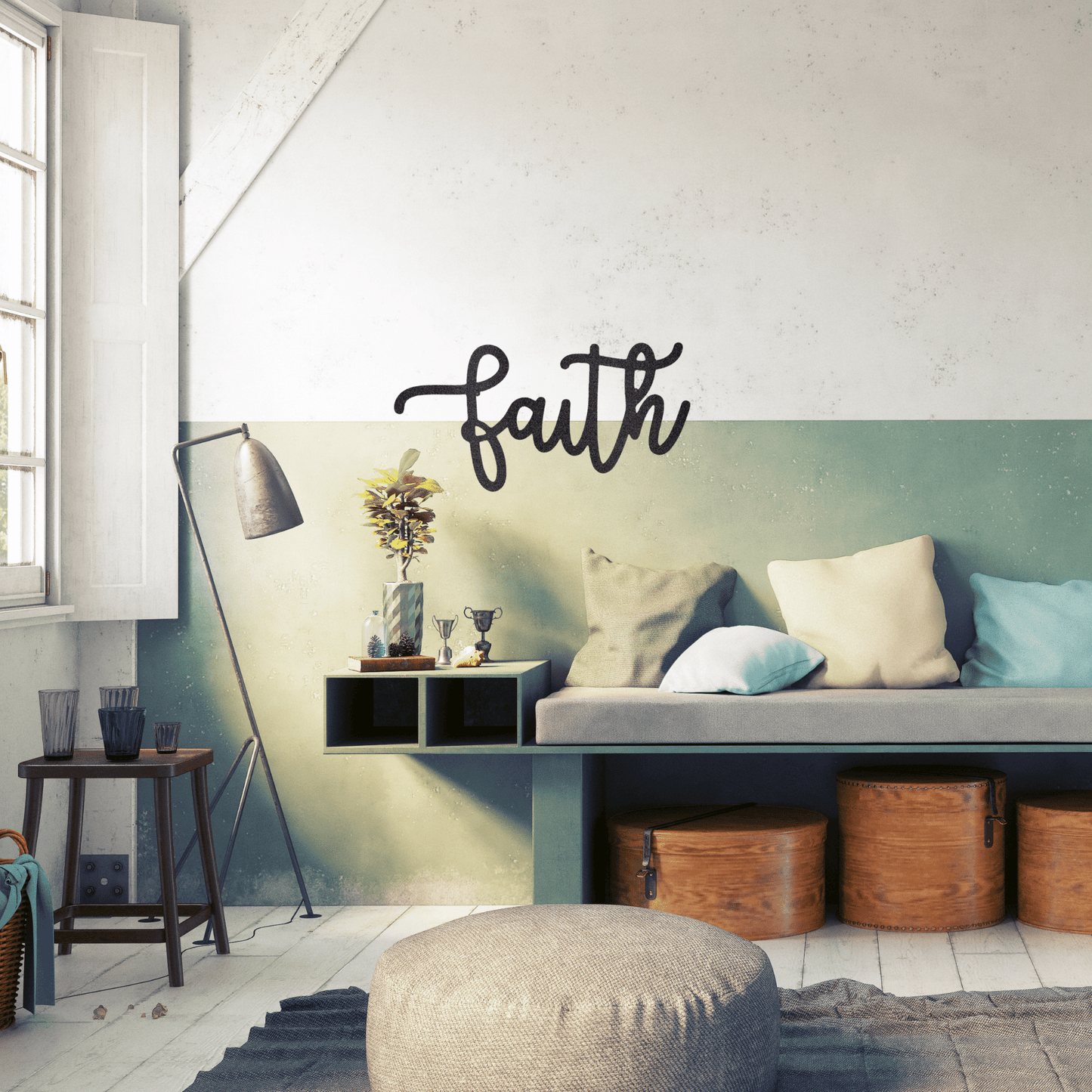 Faith - Custom Metal Sign - Christian Metal Wall Art, Christian Artwork