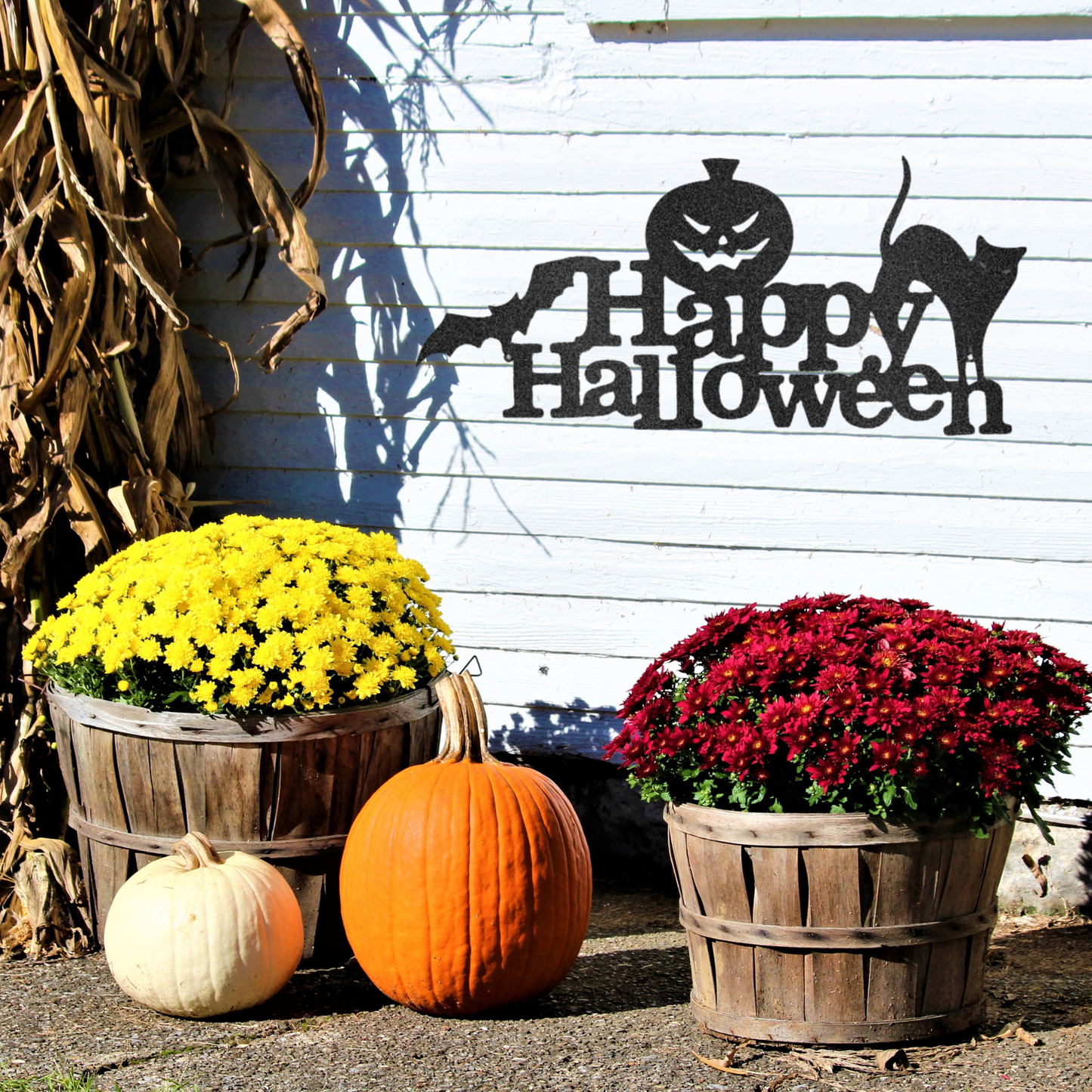 Halloween Metal Sign - Halloween Door Hanger, Halloween Decor, Fall Decor, Fall Wreath, Halloween Sign, Custom Metal Wall Art