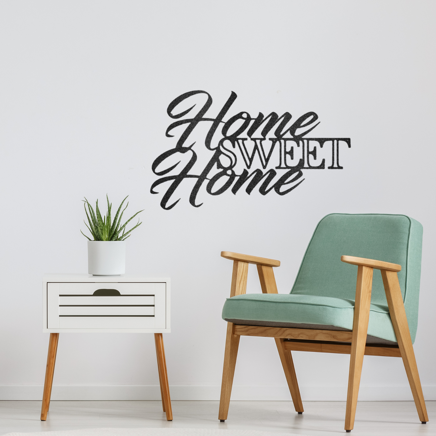 Home Sweet Home"- Custom Metal Sign - Inspirational Quote