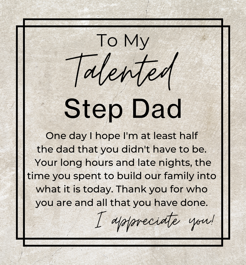 I Appreciate You - Gift for Step Dad - Men's Openwork, Self Winding Watch + Watch Box