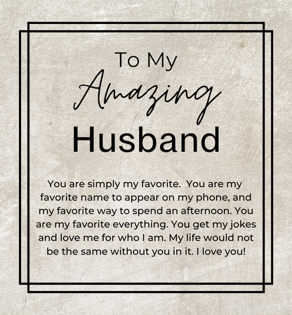 I Love You - Gift for Husband - Men's Openwork Watch + Watch Box
