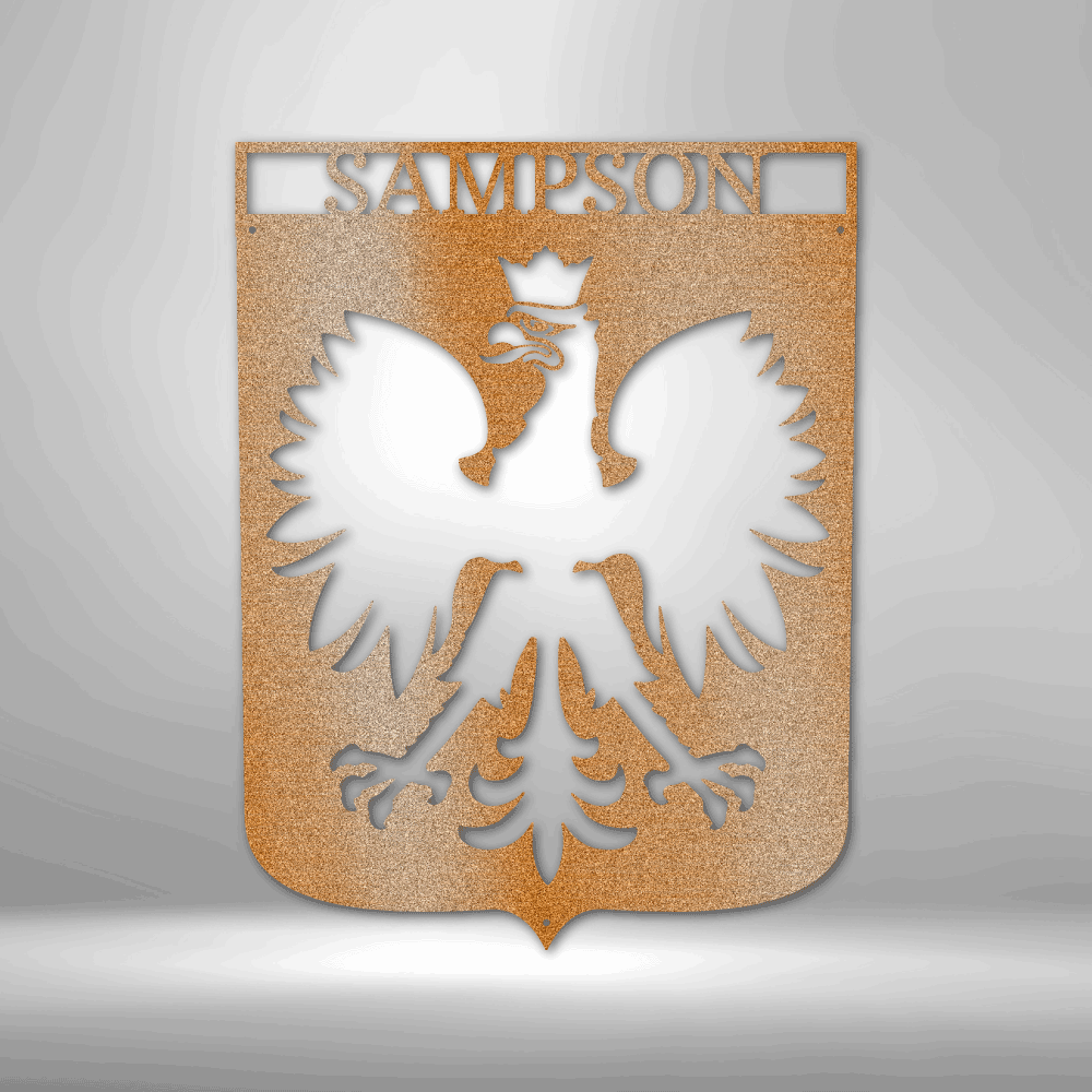 Personalized Polish Eagle Metal Sign, The Coat of Arms of Poland, Polish Pride, Poland Flag, Polski, Polish Flag, Custom Metal Wall Art