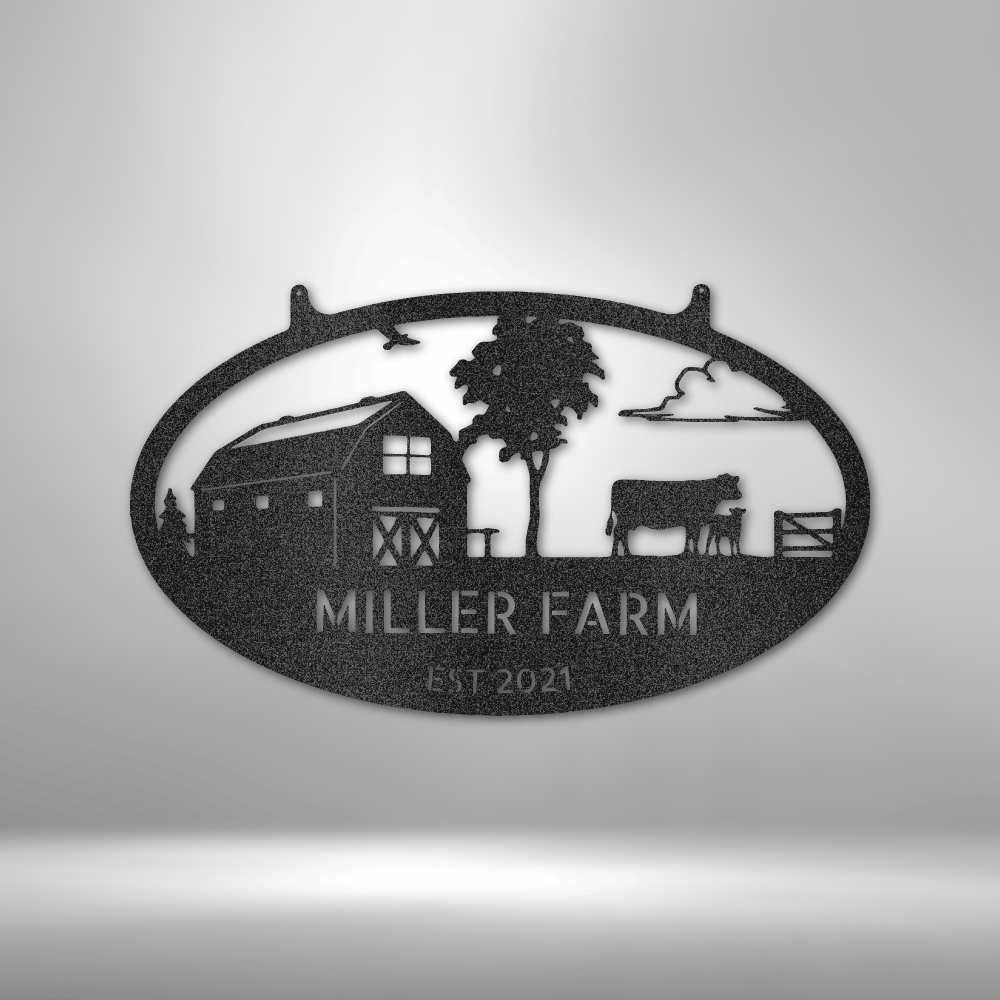 Homestead Sign -  Custom Metal Farm Sign -  Farmstead, Family Farm, Metal Sign For Farmer, Family Name Metal Sign