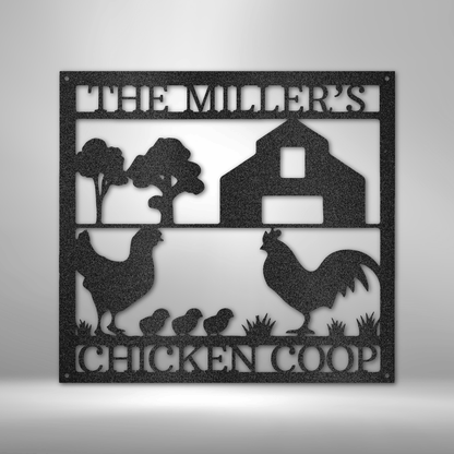 Chicken Farm -  Custom Metal Farm Sign - Chicken Sign, Chicken Coop Sign