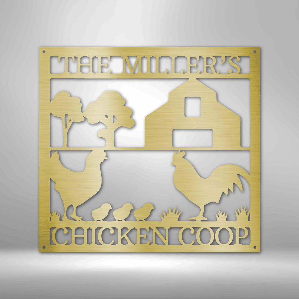Chicken Farm -  Custom Metal Farm Sign - Chicken Sign, Chicken Coop Sign