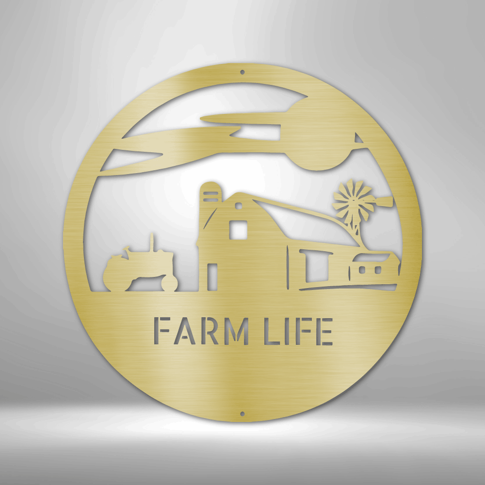 Personalized Metal Farm Sign, Classic Farm, Family Farm, Metal Sign For Farmer, Ranch Sign, Farmhouse Wall Art, Family Name Metal Sign