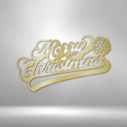 Custom Merry Christmas Metal Wall Sign, Christmas Decor, Custom Holiday Decor, Holiday Gift, Christmas Wreath Door Decor