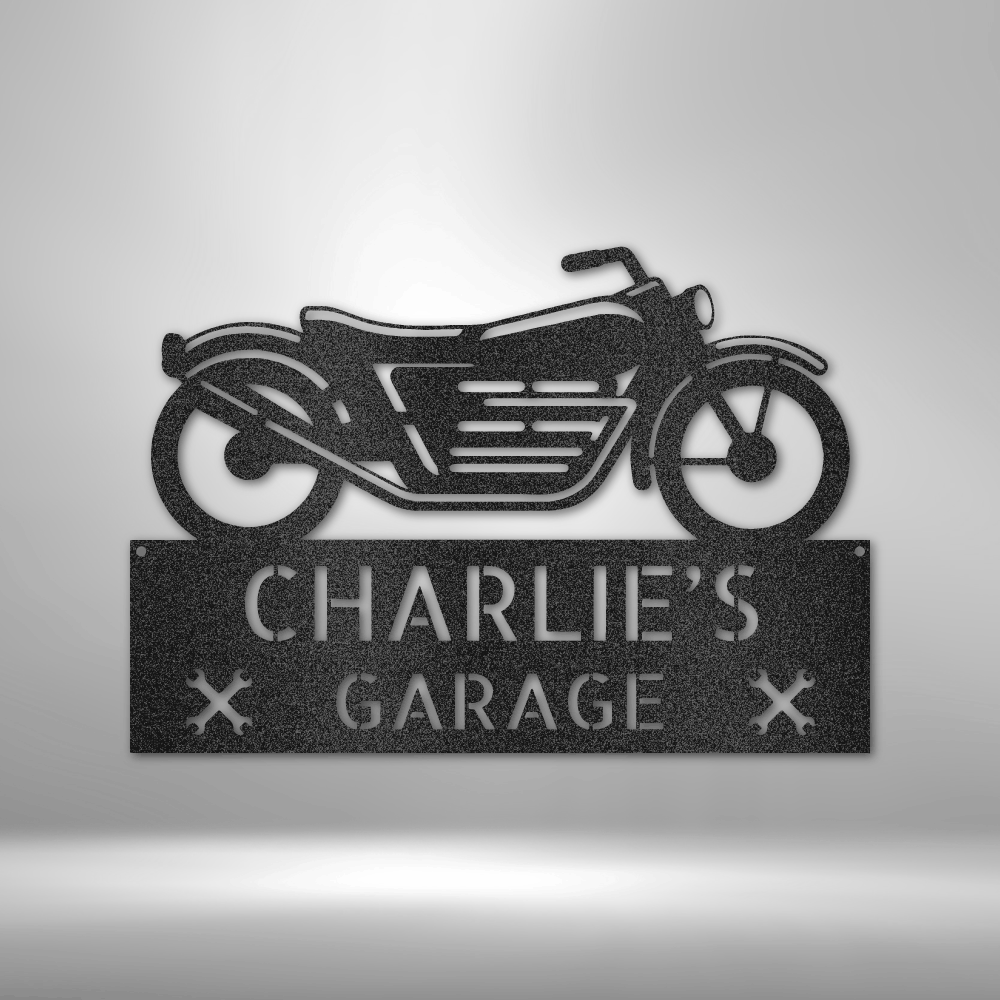 Motorcycle Sign - Personalized Metal Sign - Bike Plaque Monogram - Motorcycle Classic - Gift for Biker, Gift for Rider