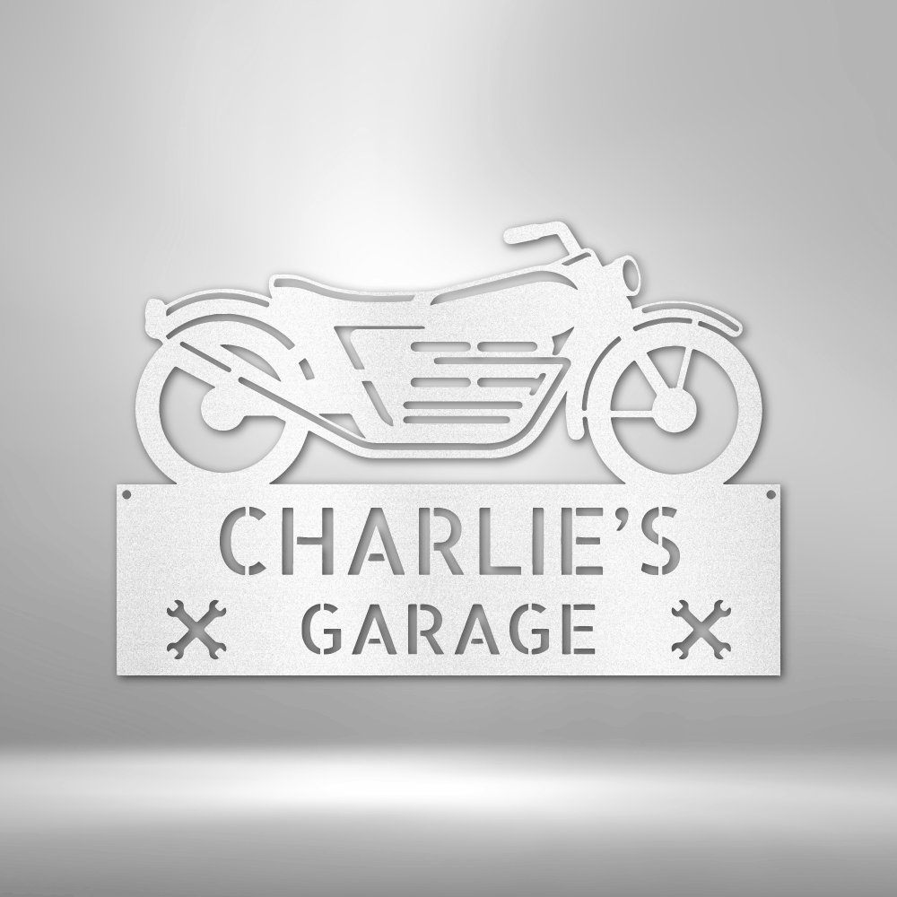 Motorcycle Sign - Personalized Metal Sign - Bike Plaque Monogram - Motorcycle Classic - Gift for Biker, Gift for Rider