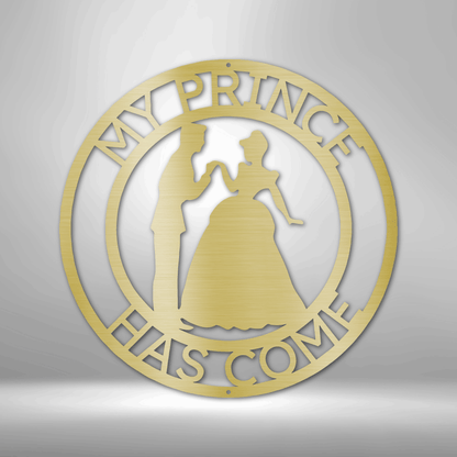 Prince and Princess Metal Wall Art - Custom Princess Decor, Kids Door Sign, Princess Room Decor, Nursery Decor