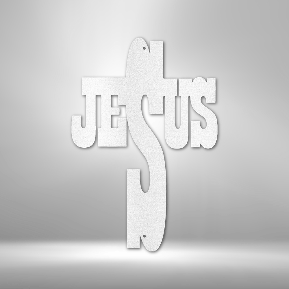 Jesus Cross - Custom Metal Sign - Christian Metal Wall Art, Christian Artwork