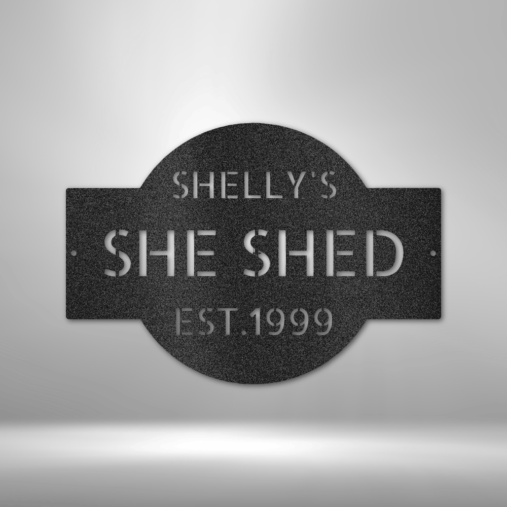Personalized Metal Sign, Custom Metal Sign, She Shed Sign, She Shed Decor, Women Cave Sign, She Shack Sign, Mom Cave Sign