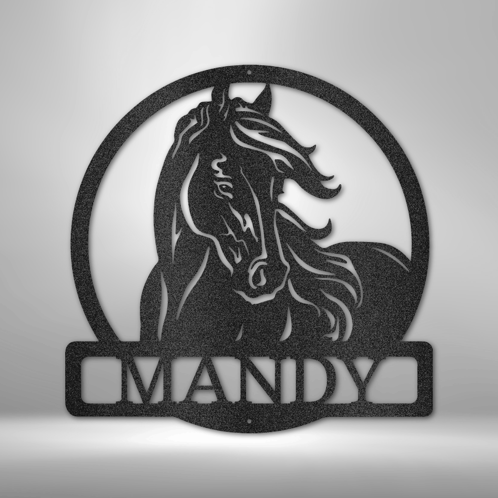 A Beautiful Horse - Laser Cut Metal Sign - Custom Horse or Equestrian Memorial, Bereavement & Sympathy Gifts