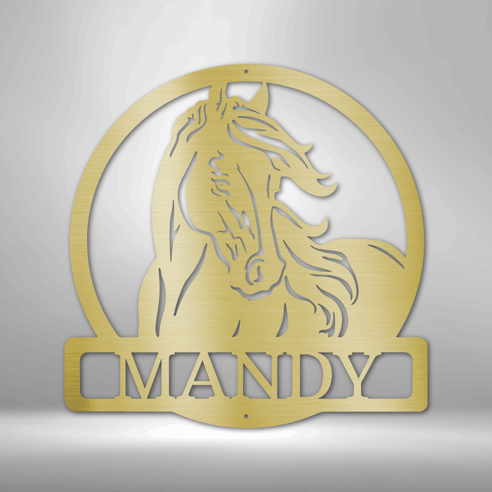 A Beautiful Horse - Laser Cut Metal Sign - Custom Horse or Equestrian Memorial, Bereavement & Sympathy Gifts