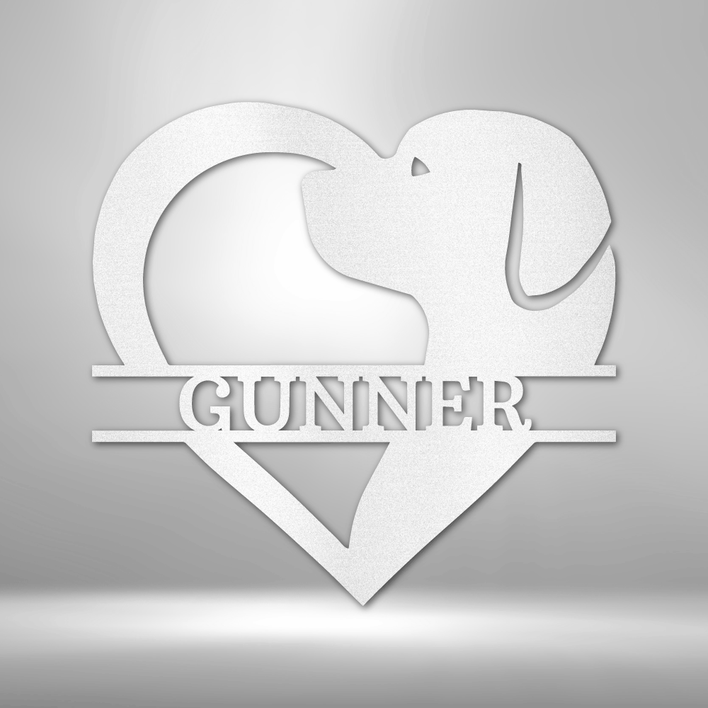 Part Of Your Heart - Custom Metal Memorial Sign - Dog Remembrance Gift, Dog Bereavement & Pet Sympathy Gift
