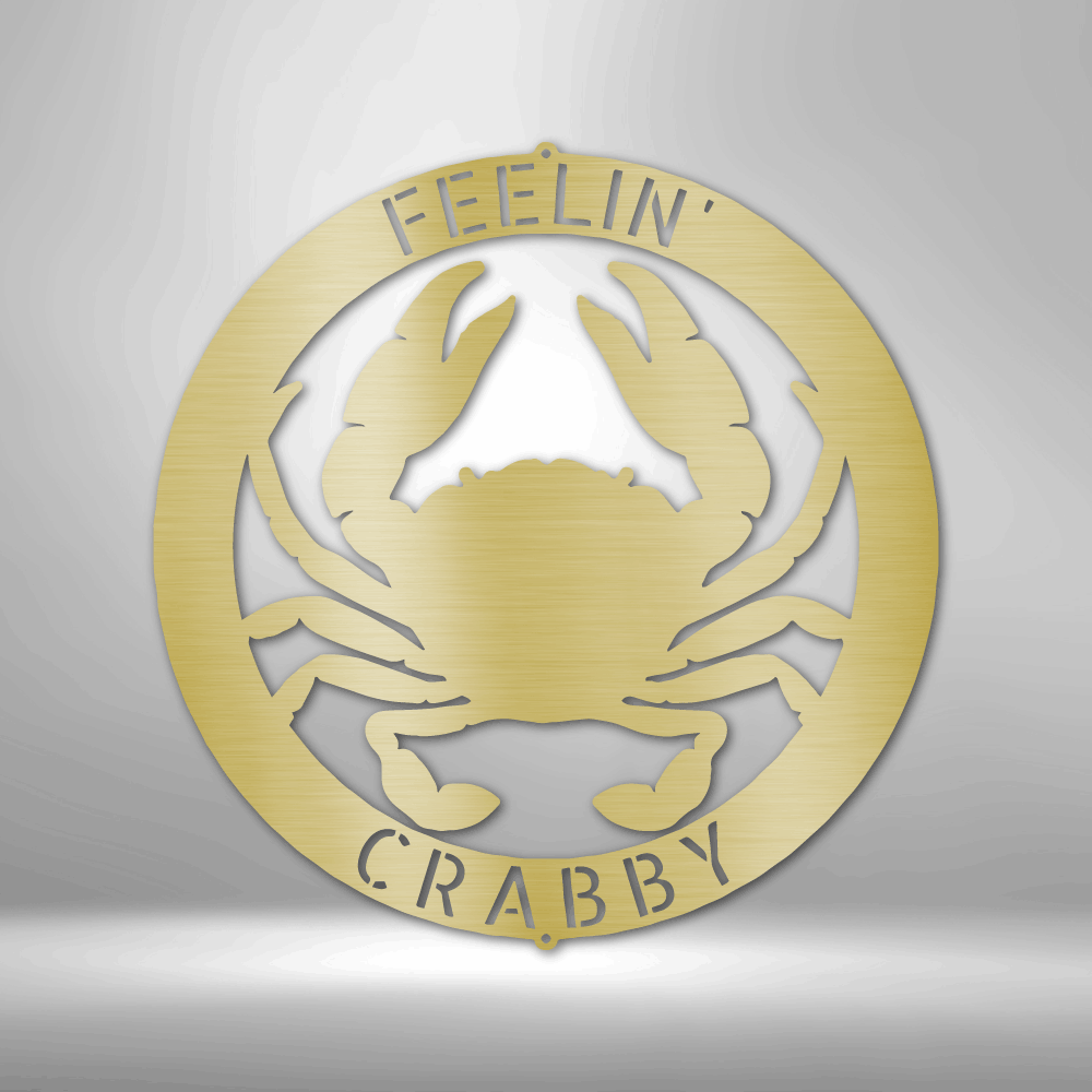 Personalized Metal Beach Crab Sign, Ring, Coastal Decor, Nautical Wall –  Liliana and Liam