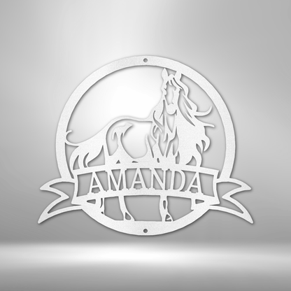 A Horse To Be Remembered - Laser Cut Metal Sign - Custom Horse or Equestrian Memorial, Bereavement & Sympathy Gifts